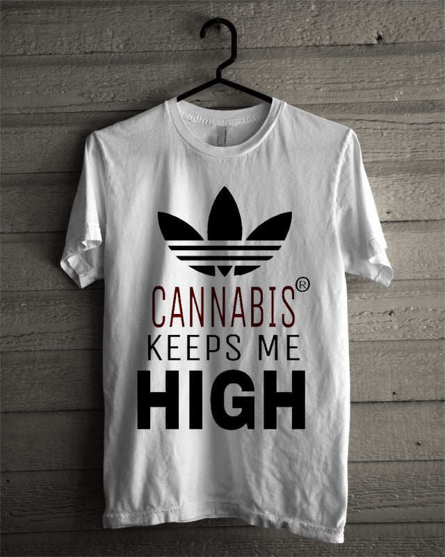 Cannabis White Tee Hoodie, Sweatshirt | CoreVibeTees.com