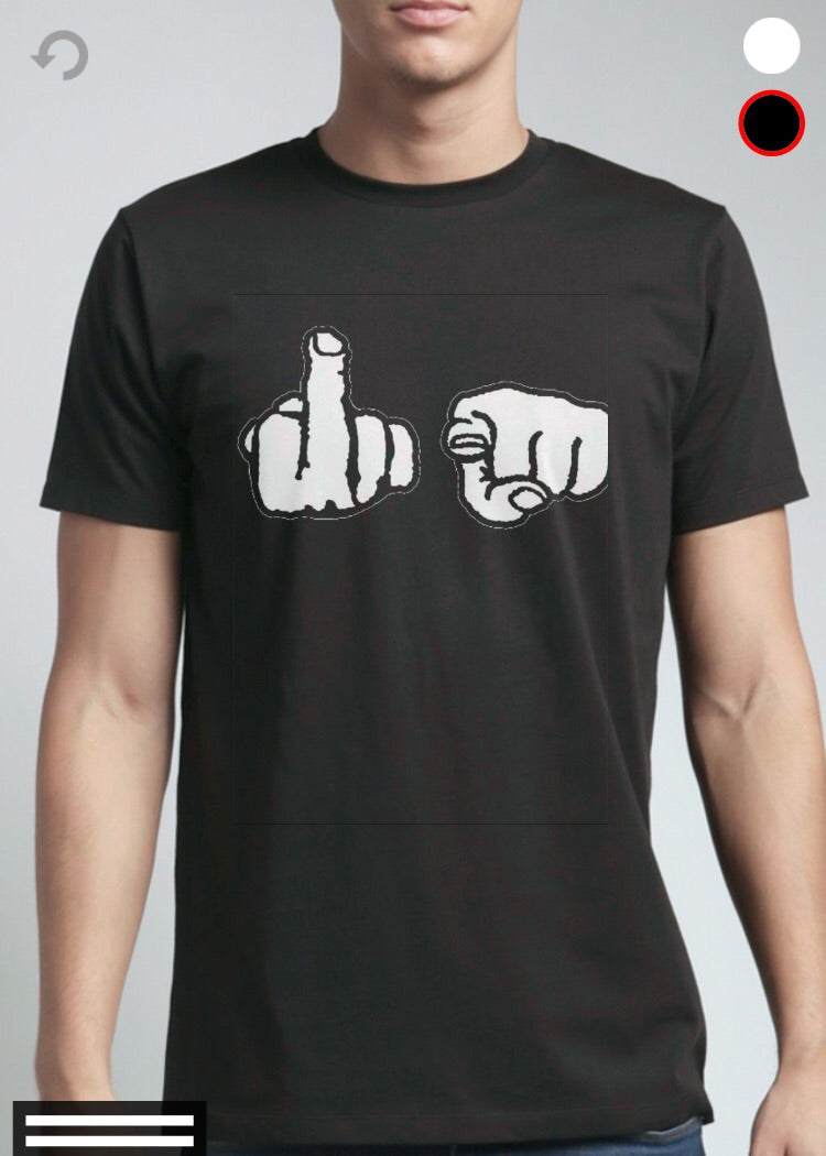 Middle Finger Black Tee Hoodie, Sweatshirt | CoreVibeTees.com