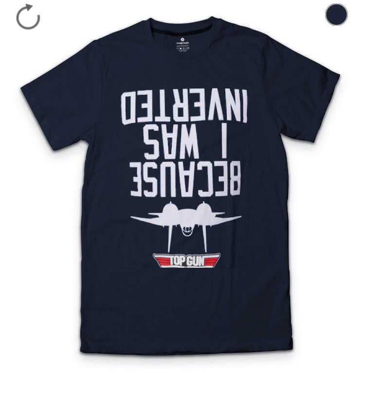 Top Gun Inverted Navy Blue Tee Hoodie, Sweatshirt | CoreVibeTees.com