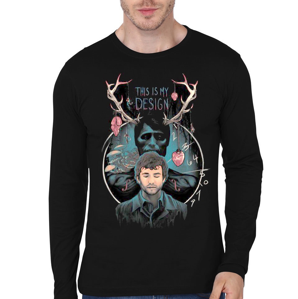 Hannibal Black Full Sleeve Tee Hoodie, Sweatshirt | CoreVibeTees.com