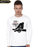 Rider White Full Sleeve Tee Hoodie, Sweatshirt | CoreVibeTees.com