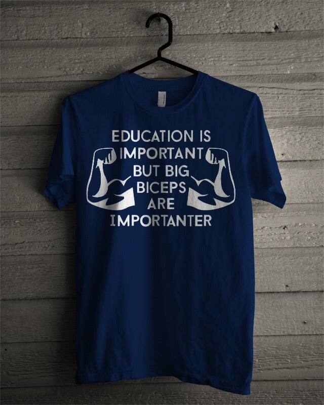 Big Muscles Navy Blue Tee Hoodie, Sweatshirt | CoreVibeTees.com