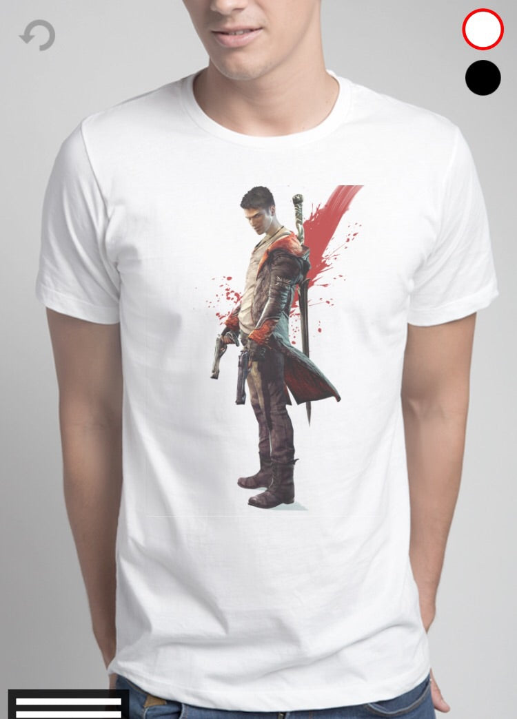 Devil May Cry White Tee Hoodie, Sweatshirt | CoreVibeTees.com