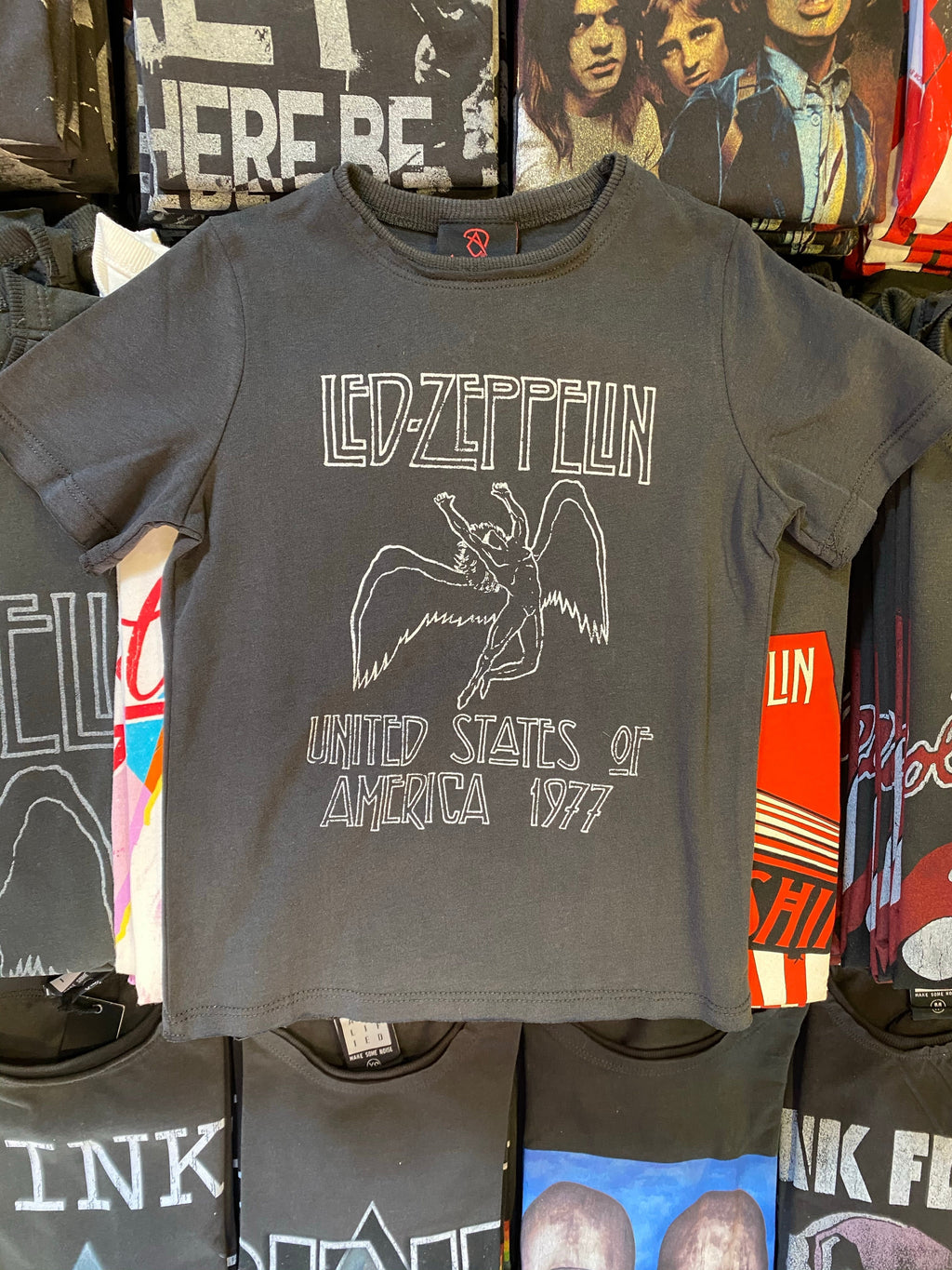 Kids Led Zeppelin T Shirt - USA 1977 Tour Hoodie, Sweatshirt | CoreVibeTees.com (Image 3)