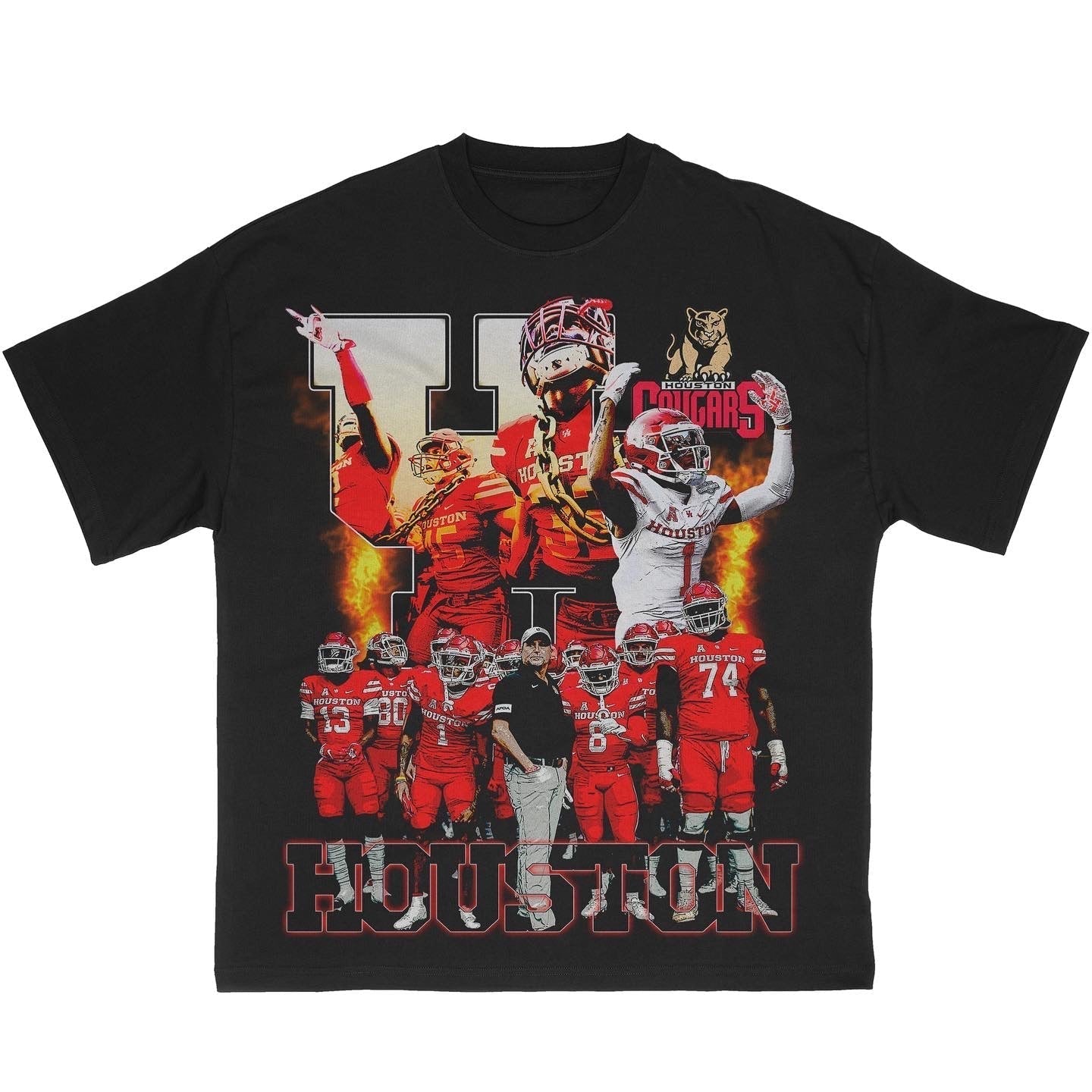 U of H Football Tee Hoodie, Sweatshirt | CoreVibeTees.com (Image 3)
