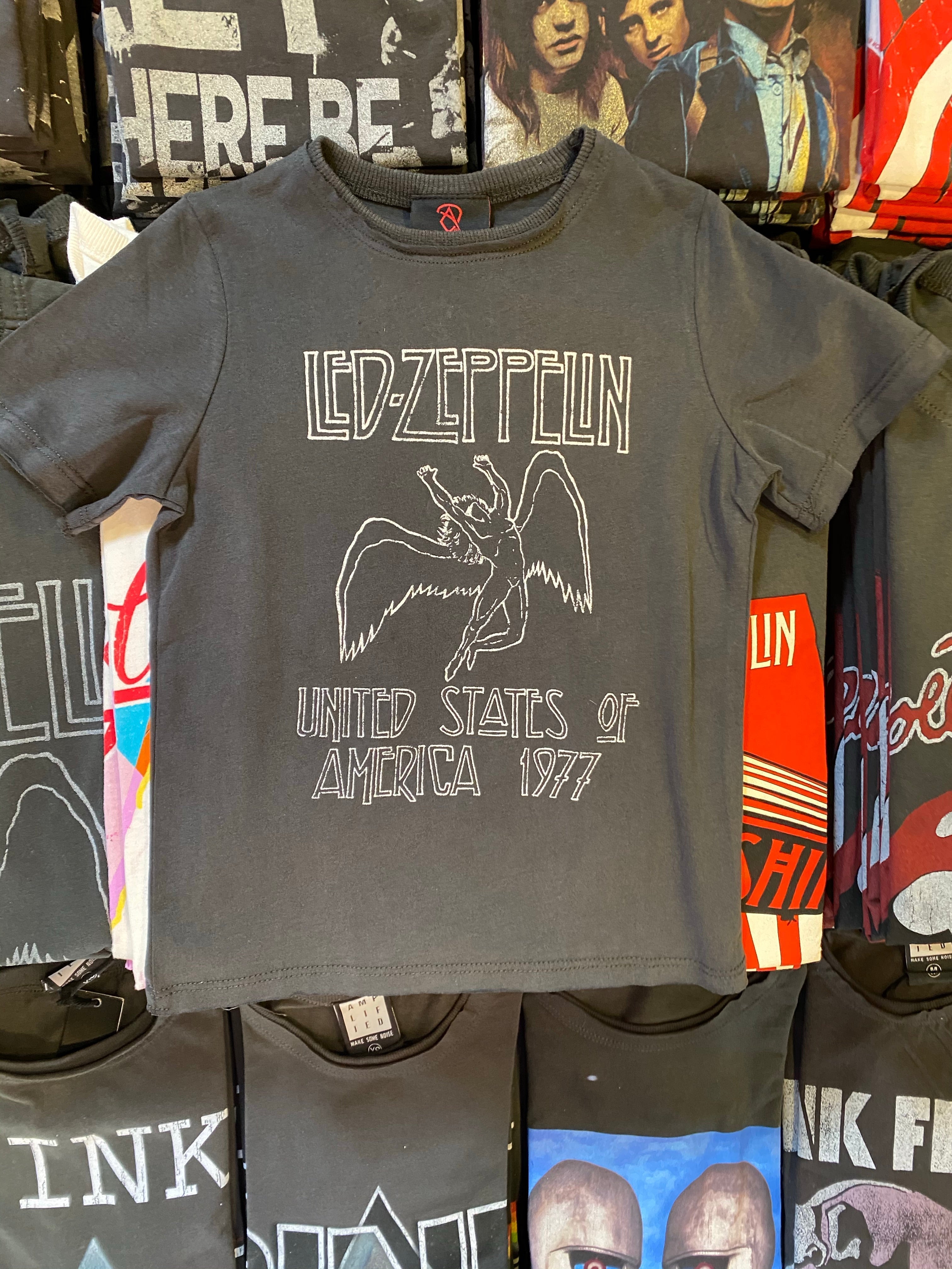 Kids Led Zeppelin T Shirt - USA 1977 Tour Hoodie, Sweatshirt | CoreVibeTees.com (Image 2)