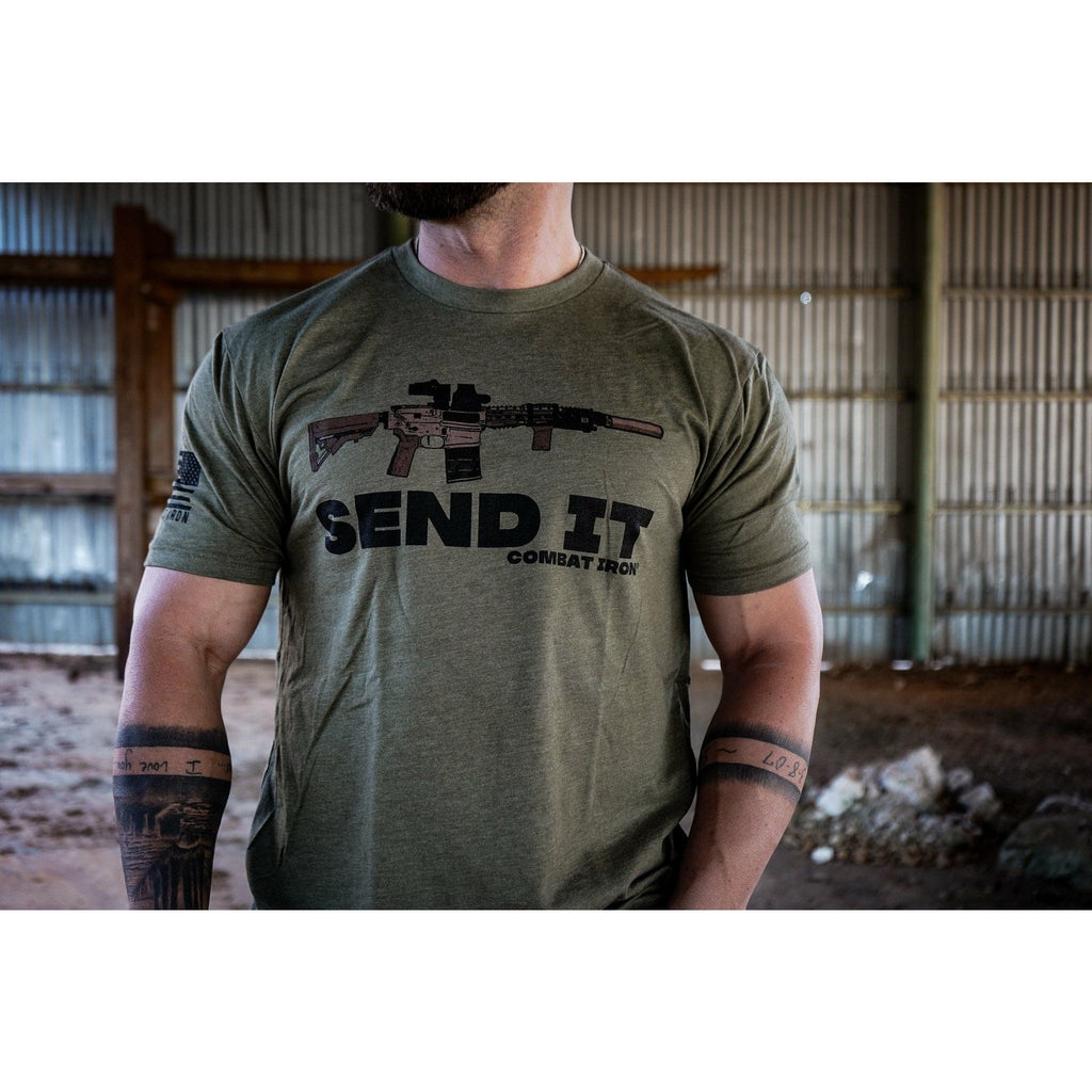 Send It Long Gun Men's T-Shirt Hoodie, Sweatshirt | CoreVibeTees.com (Image 4)