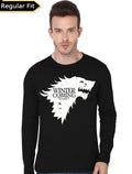 Winter Is Coming Black Full Sleeve T-Shirt Hoodie, Sweatshirt | CoreVibeTees.com