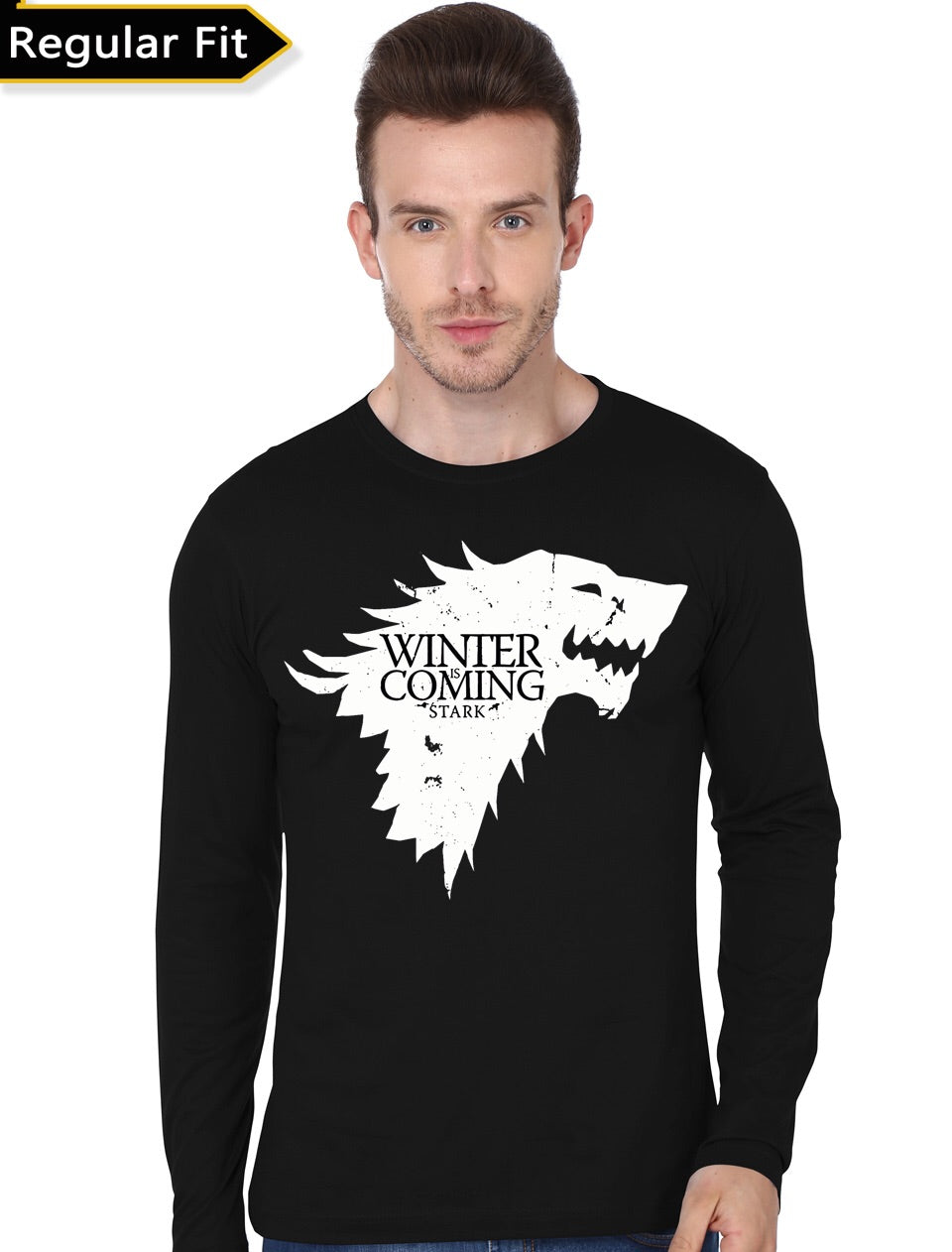Winter Is Coming Black Full Sleeve T-Shirt Hoodie, Sweatshirt | CoreVibeTees.com