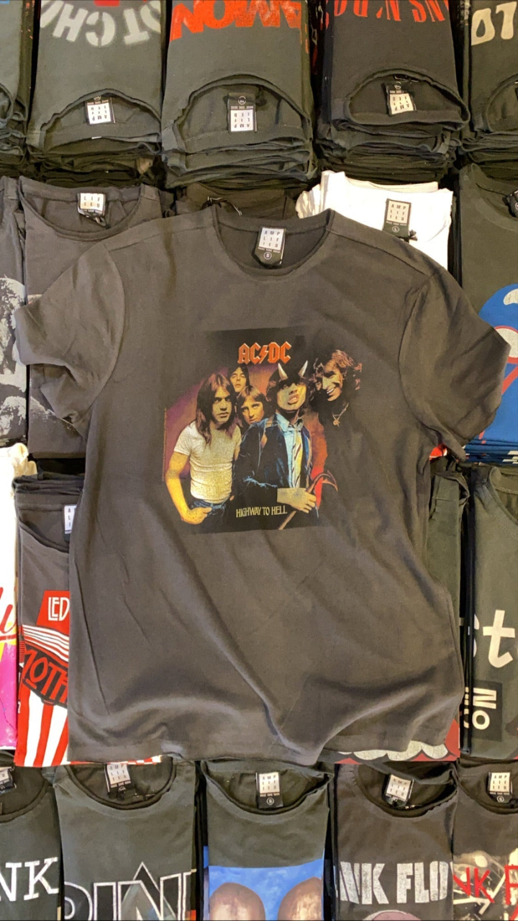 AC/DC T Shirt - Highway To Hell, Charcoal Hoodie, Sweatshirt | CoreVibeTees.com (Image 2)