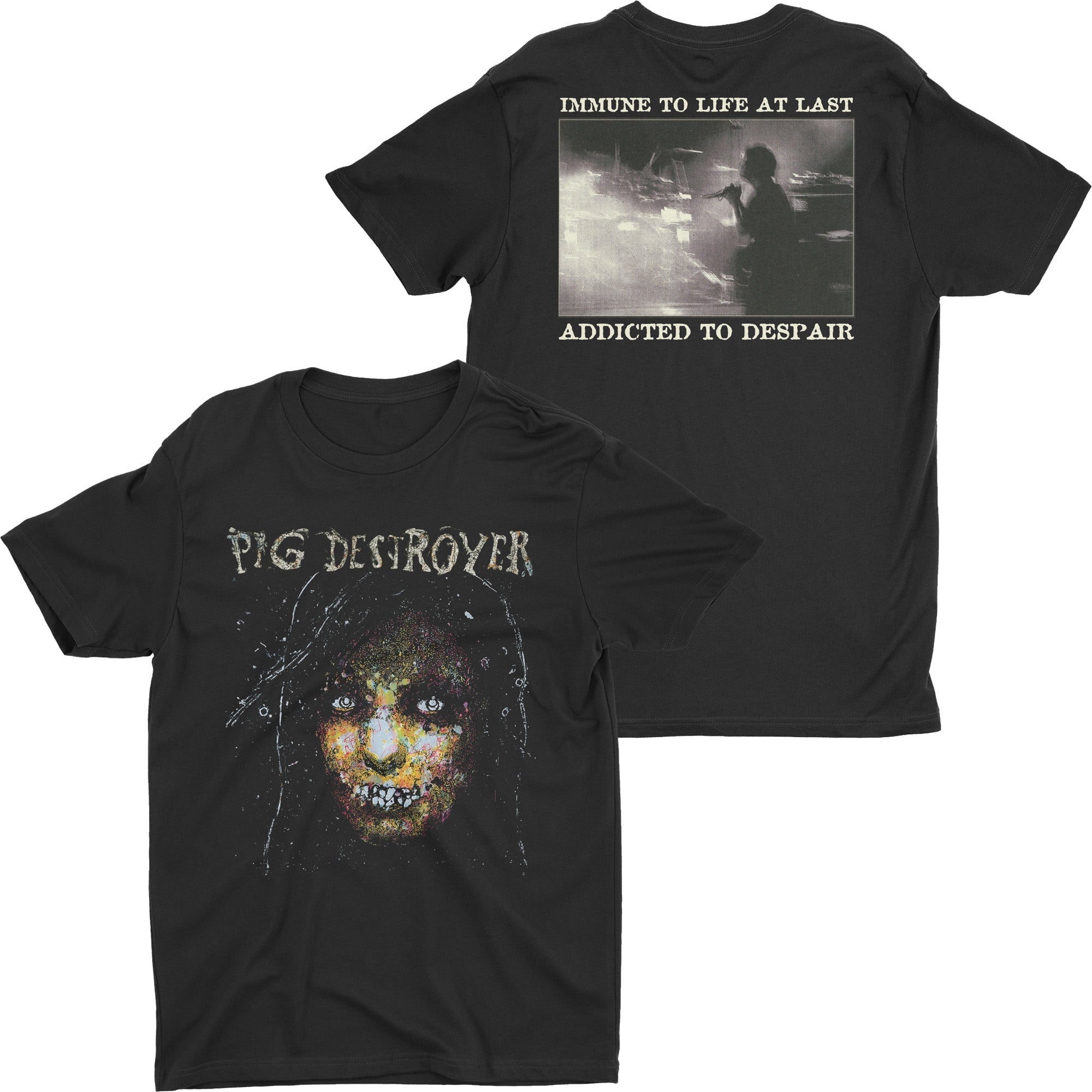 Pig Destroyer - Immune To Life t-shirt Hoodie, Sweatshirt | CoreVibeTees.com (Image 1)