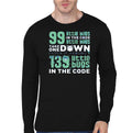 99 Little Bugs In The Code Black Full Sleeve T-Shirt Hoodie, Sweatshirt | CoreVibeTees.com