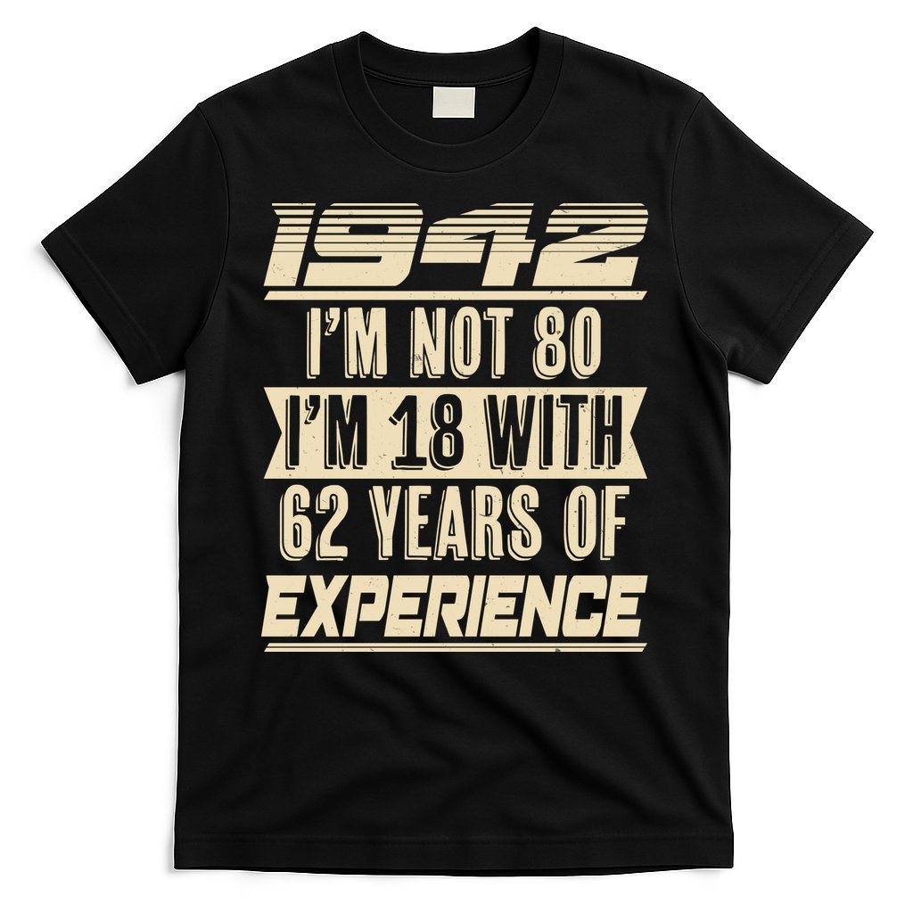 I'm Not 80 1942 Birthday T-Shirt Hoodie, Sweatshirt | CoreVibeTees.com