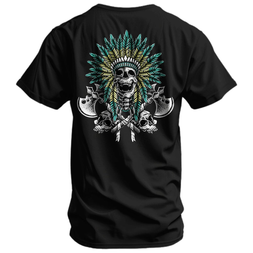 Warrior Spirit Indian Head Men's T-Shirt Hoodie, Sweatshirt | CoreVibeTees.com (Image 2)