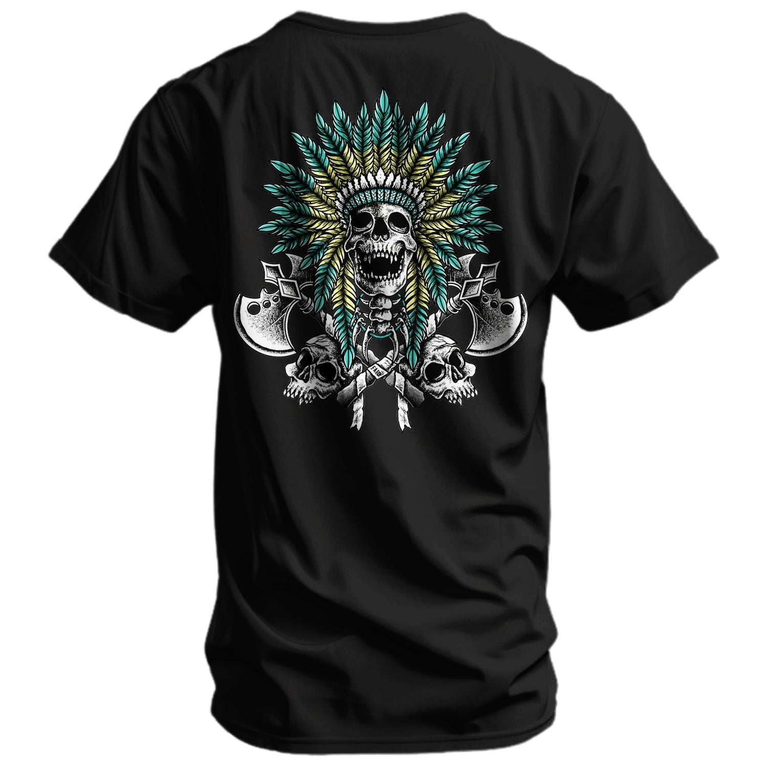 Warrior Spirit Indian Head Men's T-Shirt Hoodie, Sweatshirt | CoreVibeTees.com (Image 2)