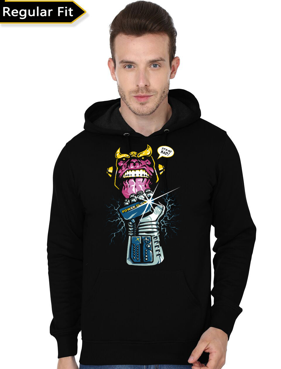 Infinity Gauntlet Power Glove Black Hoodie T-Shirts, Sweatshirt | CoreVibeTees.com