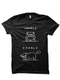 Inhale And Exhale Half Sleeve T-Shirt Hoodie, Sweatshirt | CoreVibeTees.com