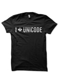 I Love Unicode Black Half Sleeve T-Shirt Hoodie, Sweatshirt | CoreVibeTees.com