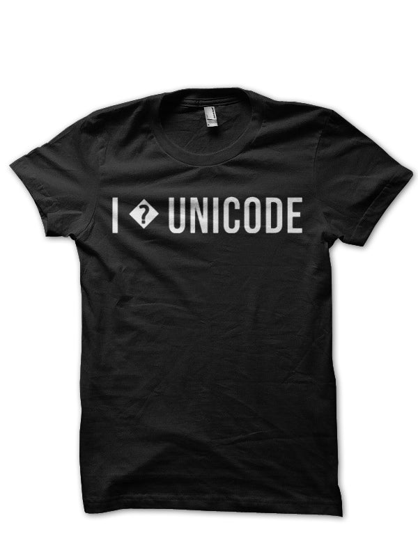 I Love Unicode Black Half Sleeve T-Shirt Hoodie, Sweatshirt | CoreVibeTees.com