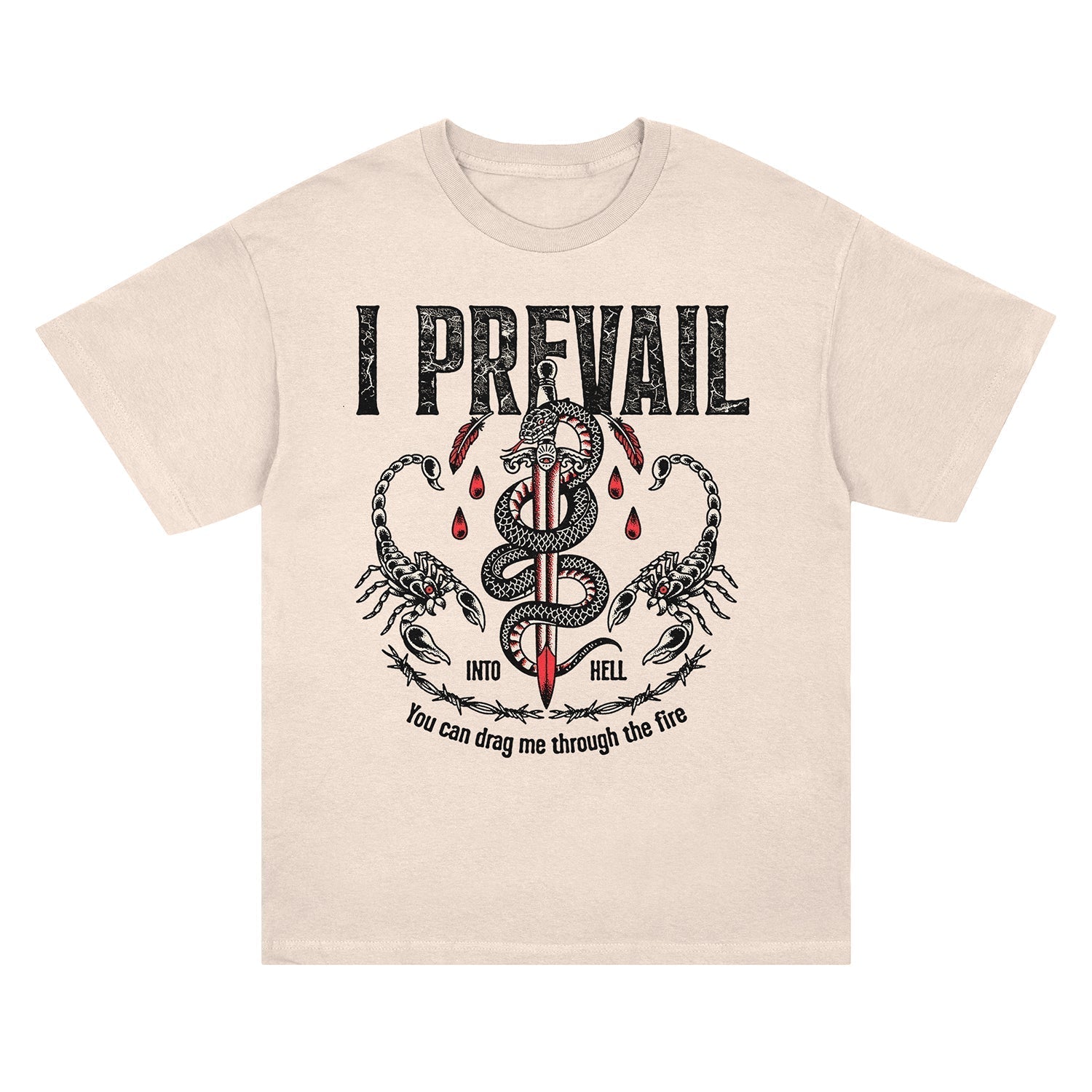 Into Hell Tee (Ecru) Hoodie, Sweatshirt | CoreVibeTees.com