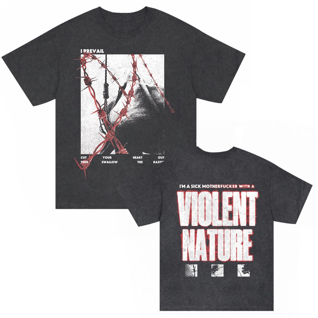 Violent Nature Tee (Vintage Black) Hoodie, Sweatshirt | CoreVibeTees.com