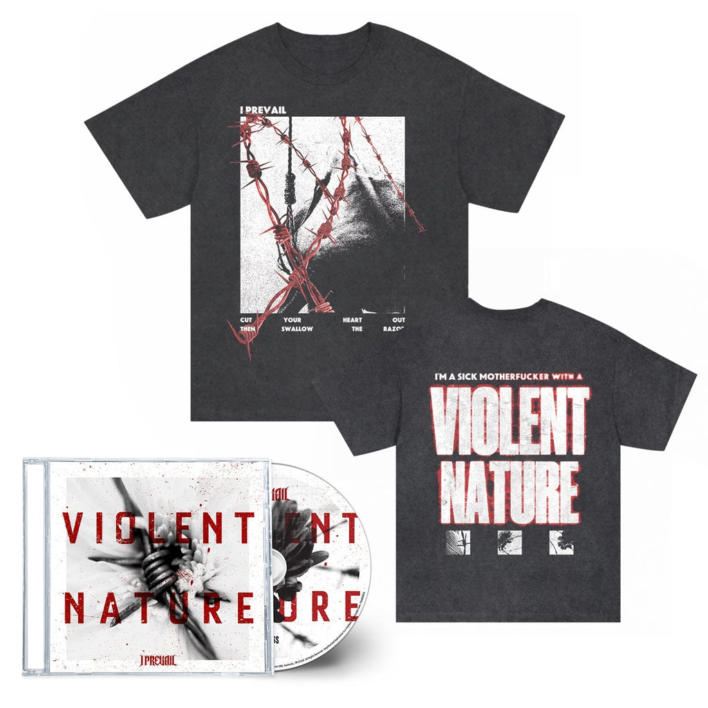 Violent Nature CD + T-Shirt Bundle Hoodie, Sweatshirt | CoreVibeTees.com (Image 1)