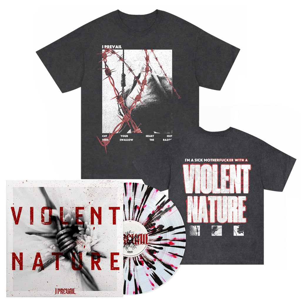 Violent Nature LP (Annihilate Me Vinyl) + T-Shirt Bundle Hoodie, Sweatshirt | CoreVibeTees.com (Image 1)