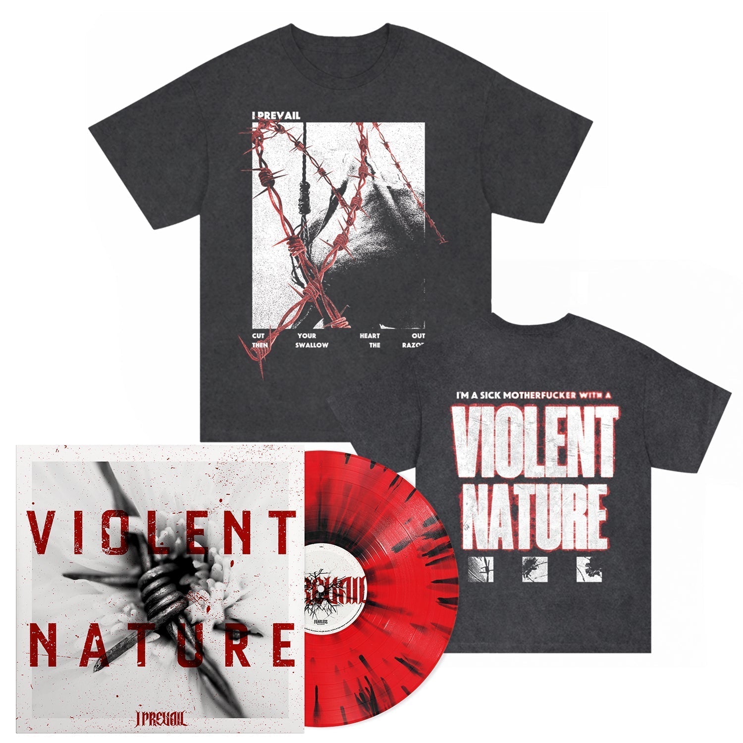 Violent Nature LP (Violent Nature Vinyl) + T-Shirt Bundle Hoodie, Sweatshirt | CoreVibeTees.com (Image 1)