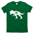 Irish Clover T-Rex T-Shirt Hoodie, Sweatshirt | CoreVibeTees.com
