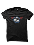 Arc Reactor V Shield Black T-Shirt Hoodie, Sweatshirt | CoreVibeTees.com