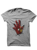 Iron Hand Grey Tee Hoodie, Sweatshirt | CoreVibeTees.com
