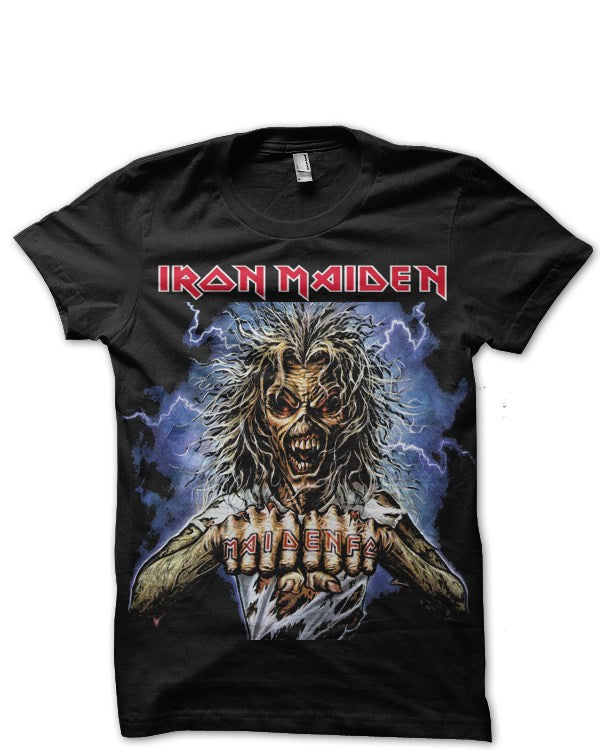 Iron Maiden Skull Black T-Shirt Hoodie, Sweatshirt | CoreVibeTees.com