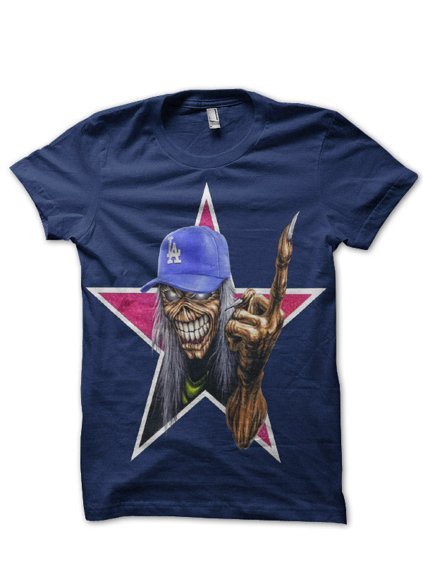 Iron Maiden Navy Blue Tee Hoodie, Sweatshirt | CoreVibeTees.com