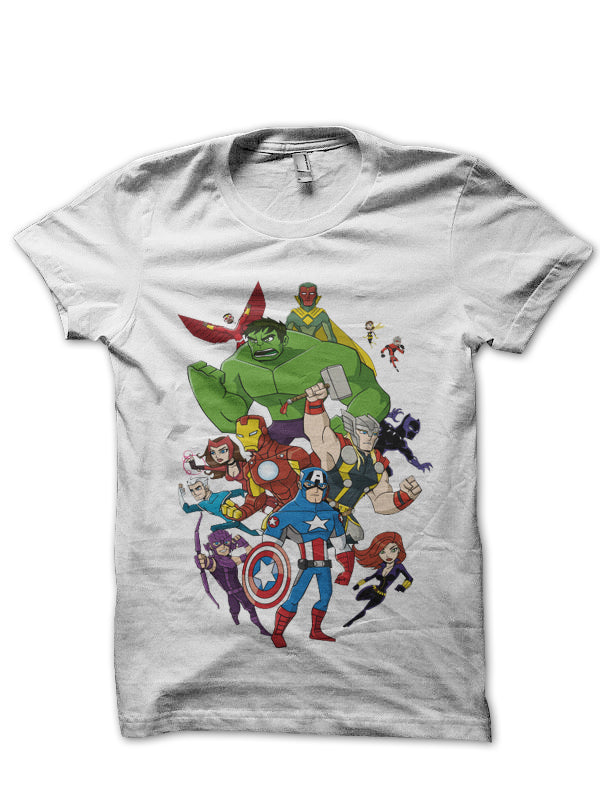 Avengers White Tee Hoodie, Sweatshirt | CoreVibeTees.com