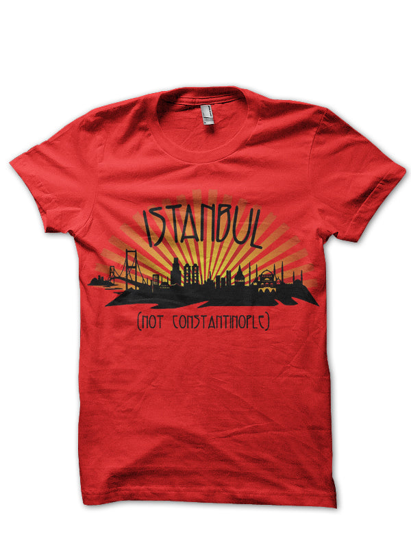 Istanbul Not Constantinople 1453 Byzantine Empire Red T-Shirt Hoodie, Sweatshirt | CoreVibeTees.com