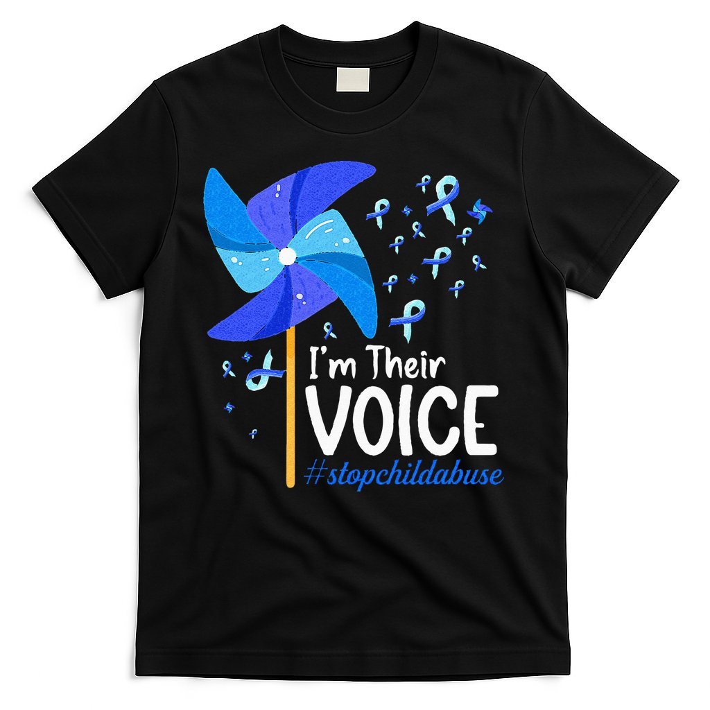 Im Their Voice Pinwheel Child Abuse Prevention Awareness T-Shirt Hoodie, Sweatshirt | CoreVibeTees.com