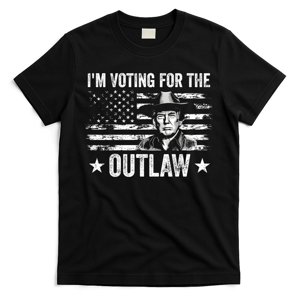 Im Voting For The Outlaw Funny Trump Maga 2024 T-Shirt Hoodie, Sweatshirt | CoreVibeTees.com