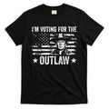 Im Voting For The Outlaw Funny Trump Maga 2024 T-Shirt Hoodie, Sweatshirt | CoreVibeTees.com