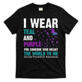 I Wear Teal & Purple Suicide Prevention Awareness T-Shirt Hoodie, Sweatshirt | CoreVibeTees.com