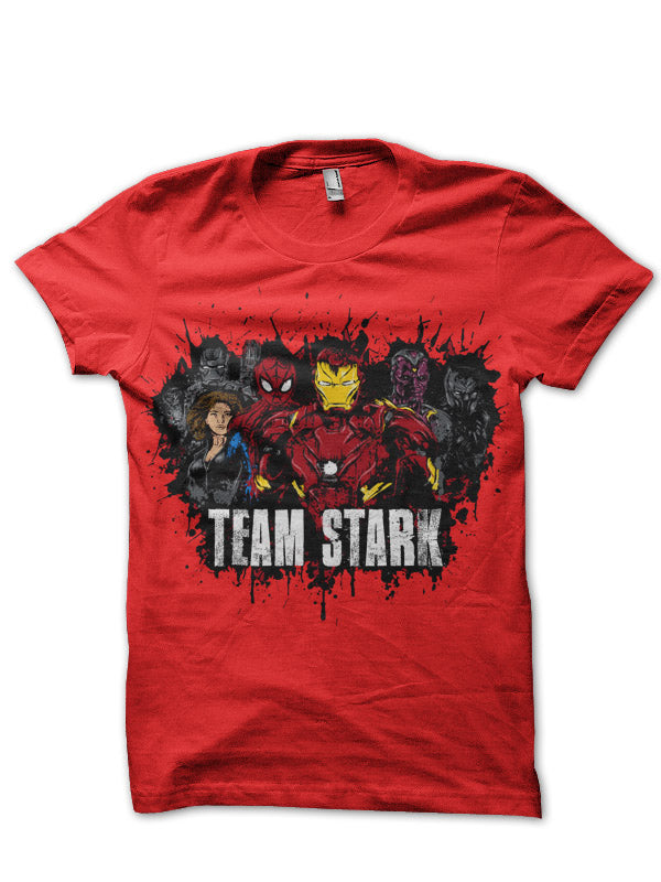 Team Stark Red Tee Hoodie, Sweatshirt | CoreVibeTees.com