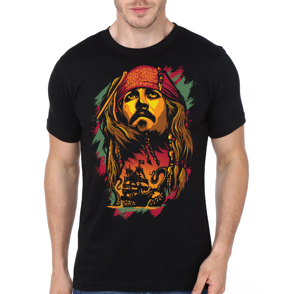 Captain Jack Sparrow Black T-Shirt Hoodie, Sweatshirt | CoreVibeTees.com