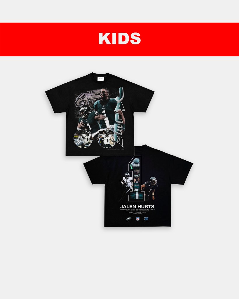 JALEN HURTS - KIDS TEE [DS] Hoodie, Sweatshirt | CoreVibeTees.com (Image 3)