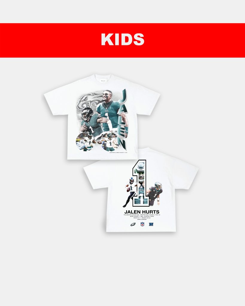 JALEN HURTS - KIDS TEE [DS] Hoodie, Sweatshirt | CoreVibeTees.com (Image 2)