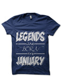 Legends Are Born In January T-Shirt Hoodie, Sweatshirt | CoreVibeTees.com