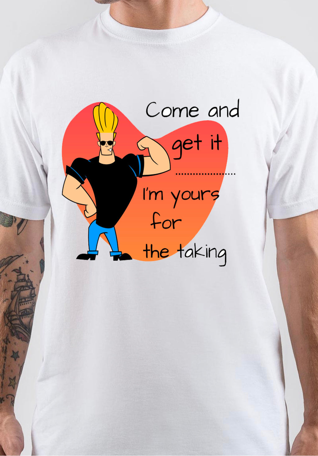 Johnny Bravo Pick Up Line T-Shirt Hoodie, Sweatshirt | CoreVibeTees.com