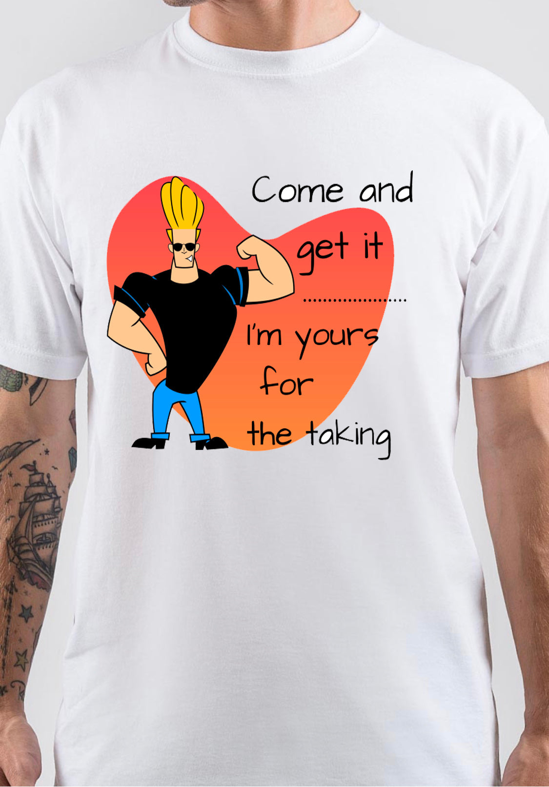 Johnny Bravo Pick Up Line T-Shirt Hoodie, Sweatshirt | CoreVibeTees.com