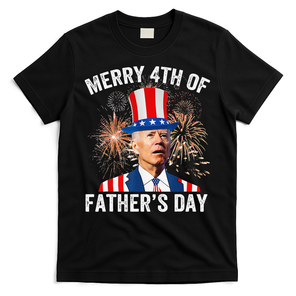 Joe Biden Merry 4th Of Father's Day Funny 4th Of July T-Shirt Hoodie, Sweatshirt | CoreVibeTees.com