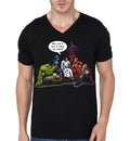 Jesus And The Avengers Thatâ€™s How I Saved The World Black V-Neck T-Shirt Hoodie, Sweatshirt | CoreVibeTees.com