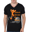 Jesus Saved My Soul Black V-Neck T-Shirt Hoodie, Sweatshirt | CoreVibeTees.com