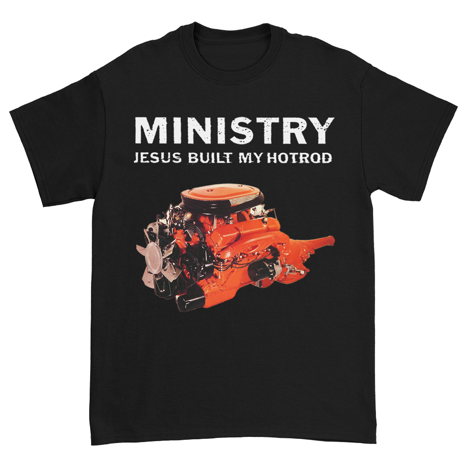 Jesus Built My Hotrod T-Shirt (Black) Hoodie, Sweatshirt | CoreVibeTees.com (Image 1)